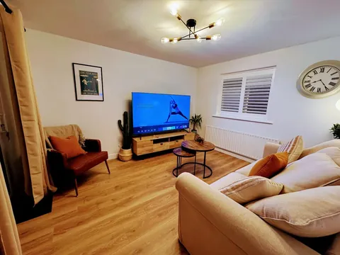 The living room at Laurel Cottage