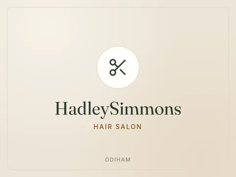 Illustrated tile for HadleySimmons hair salon