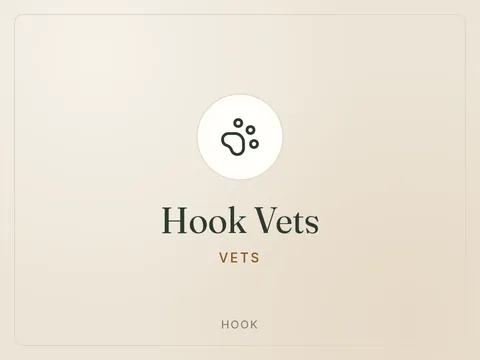 Illustrated tile for Hook Vets