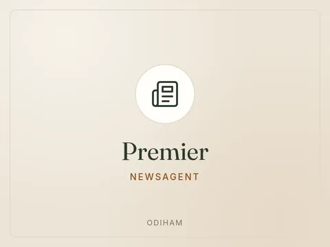 Illustrated tile for the Premier newsagent